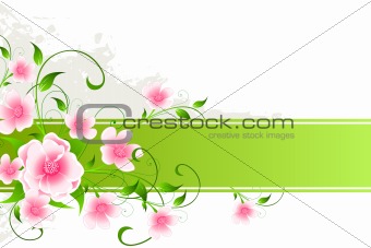 Grunge Floral background