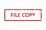 File copy office rubber stamp