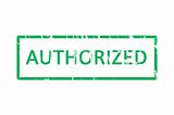 Authorized office rubber stamp