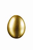 Gold Easter egg isolated
