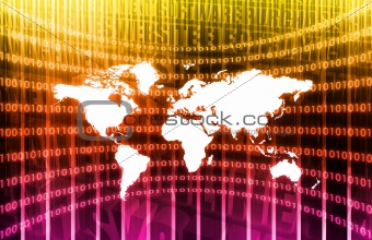 Tech Business System Abstract Background