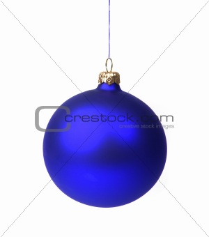 Blue Christmas bauble