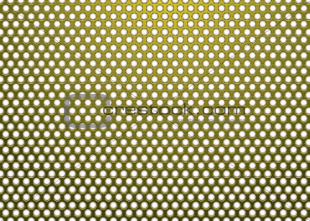 hexagon metal gold white
