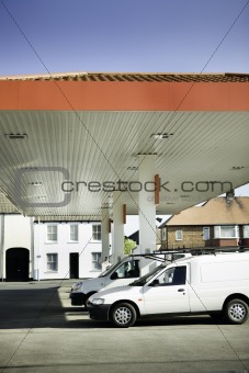 petrol gas filling station