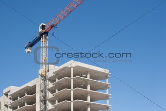 construction with crane