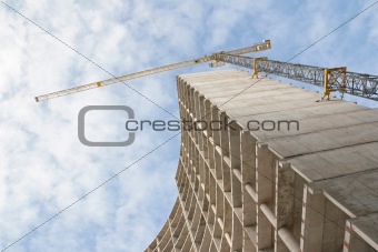 construction with crane