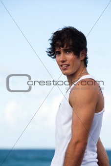 Young Man at the Beach