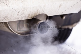 Smoke exhaust pipe car