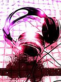 Artistic DJ Handset music Background