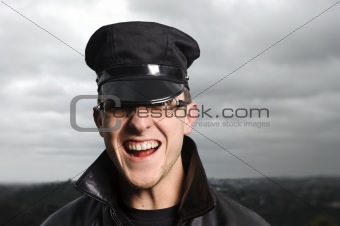 Happy officer