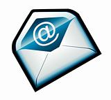 Colorful Blue Email Icon 