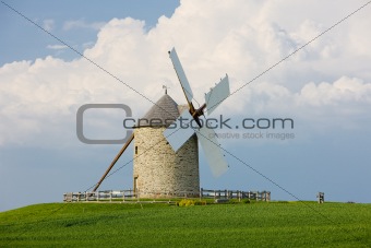 windmill, Moidrey, Brittany, France