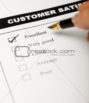 Business values - satisfied customers