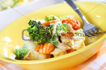 Baked mixed vegetable