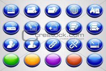 Database and Network icons 