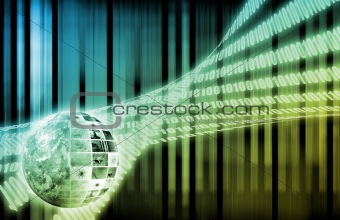 Business System Abstract Background