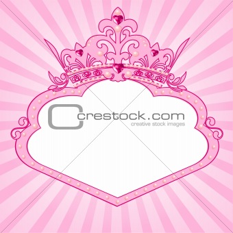 Princess crown frame
