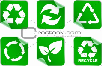 environment and recycle icons