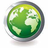 green icon earth globe