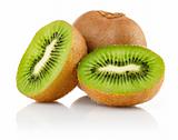 fresh kiwi fruit with cut