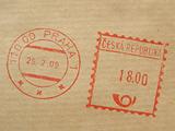 postage meter from Prague