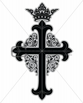 Cross with crown