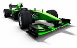 race car - green and black