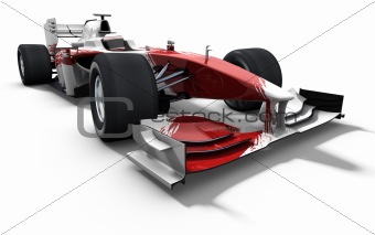 race car - red and white