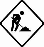Work Road Sign