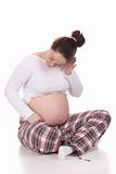 pregnant woman listening