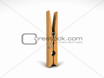 isolated clothespin