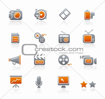 Multimedia // Graphite Icons Series