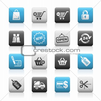 Shopping // Matte Icons Series