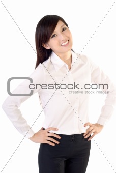 Happy smiling business woman 