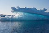 Luminescent iceberg in Greenland