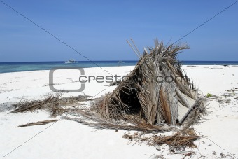 desert island beach shelter