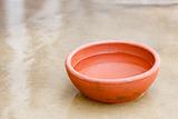 Clay red bowl