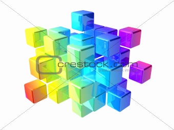 colorful cubes