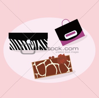 Collection of women fashion hand bags
