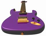 Purple electric guitar 