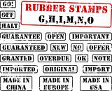 Rubber stamps collection GHIMNO