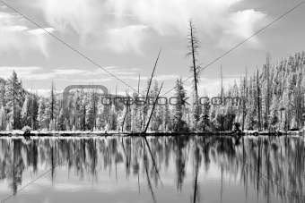 yellowstone reflections in infrared