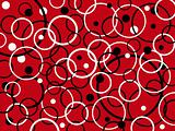 Red Christmas Circles