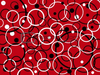 Red Christmas Circles