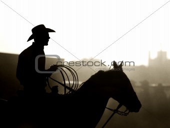 cowboy at rodeo
