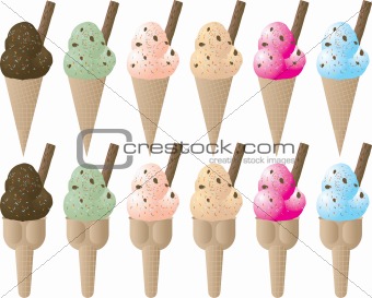 ice cream variation sprinkle