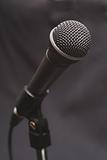 Vocal microphone on stand