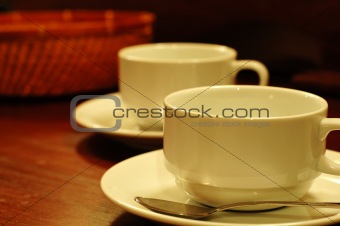 Cups and basket