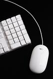 Computer mouse and keyboard.