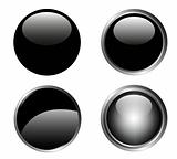 4 Classy Black Buttons